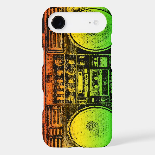 Rasta ghetto blaster Case-Mate iPhone case (Back)