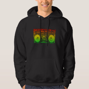 Rasta ghetto blaster hoodie
