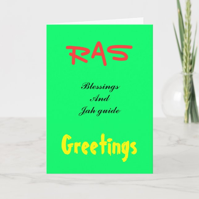 Rasta Greeting cards (Front)