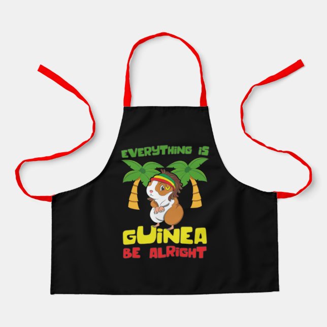 Rasta Guinea Pig Apron (Front)