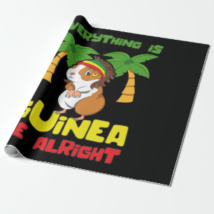 Rasta Guinea Pig Wrapping Paper