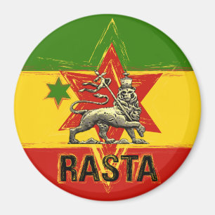 Rasta Irie Lion of Judah Magnet
