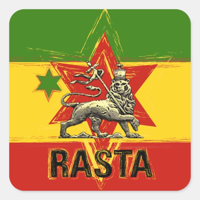 Rasta Irie Lion of Judah Sticker (Front)