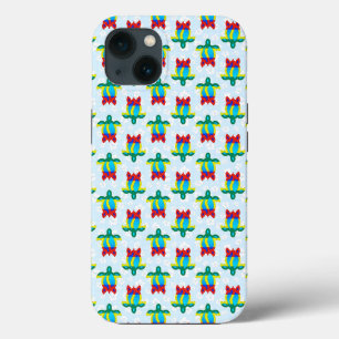Rasta Island Colours Tribal Turtle Floral iPhone 13 Case