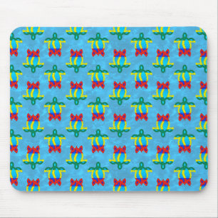 Rasta Island Colours Tribal Turtle Mouse Mat