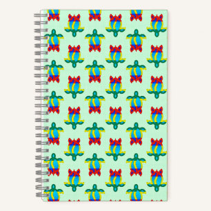 Rasta Island Colours Tribal Turtle Notebook