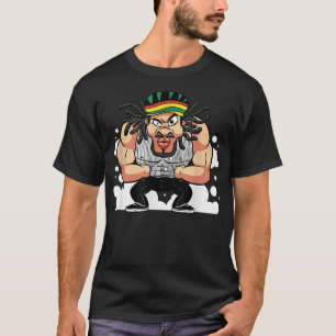 Rasta Jamaica Gym Workout T-Shirt