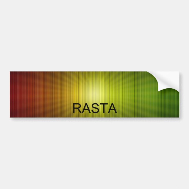 Rasta_Line_Background_by_TheDeviant426, RASTA Bumper Sticker (Front)