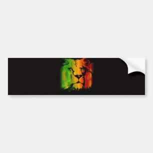 Rasta Lion Bumper Sticker
