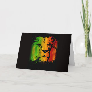 Rasta Lion Card