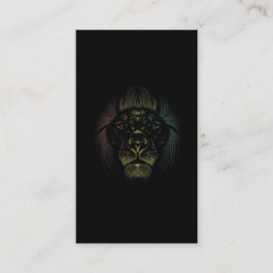 Rasta Lion Head Jamaica Africa Animal love Business Card