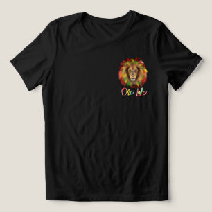 rasta lion head red green yellow Jamaica one love Tri-Blend Shirt
