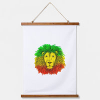 Rasta lion head red yellow green drawing Jamaica 