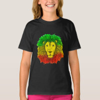 Rasta lion head red yellow green drawing Jamaica 