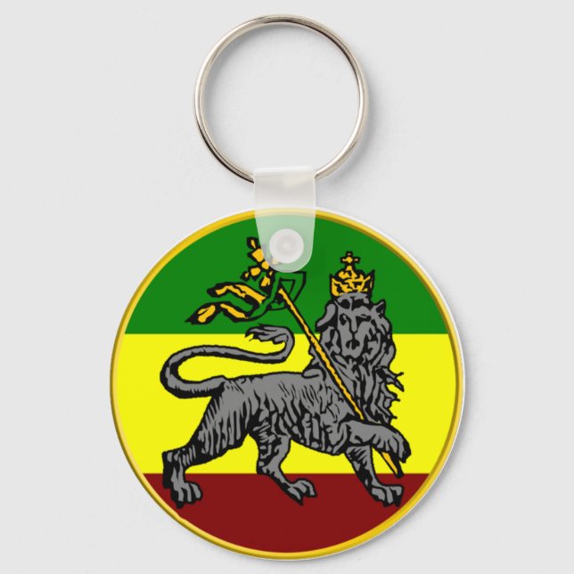 Rasta Lion Keychain (Front)