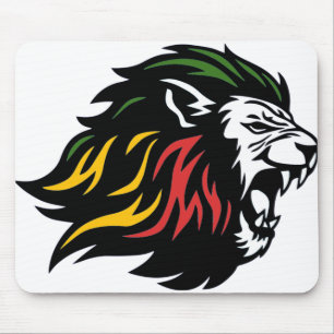 Rasta Lion Mouse Mat