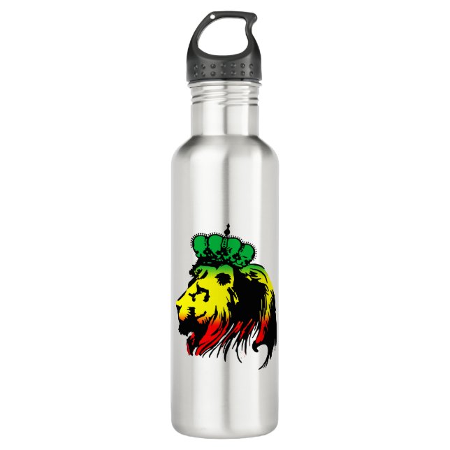 Rasta Lion of Judah 710 Ml Water Bottle (Front)