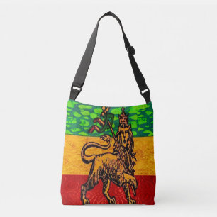 Rasta Lion of Judah Flag Crossbody Bag