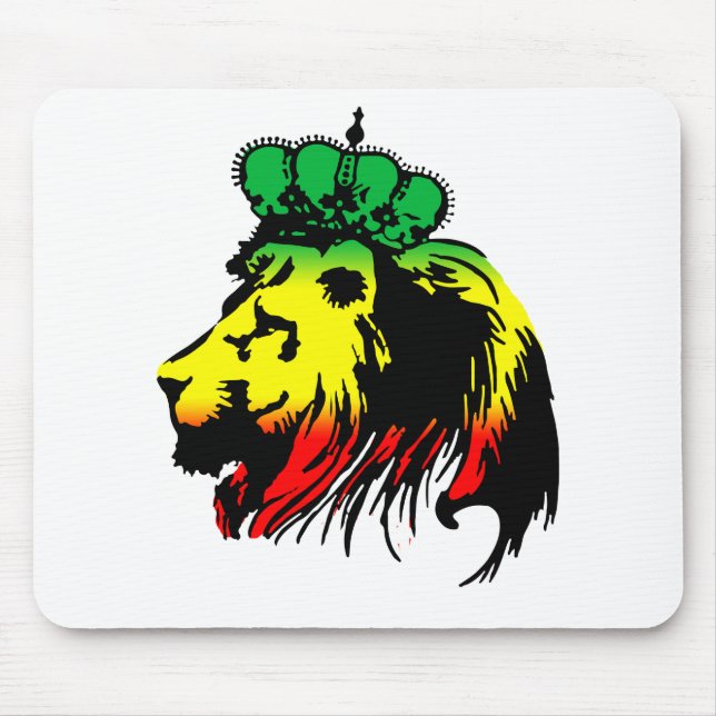 Rasta Lion of Judah Mouse Mat (Front)