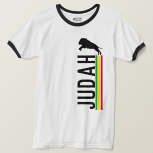 RASTA Lion of Judah Red Gold Green T-Shirt