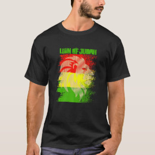 Rasta Lion Of Judah Reggae Roots Jamaica Rasta Reg T-Shirt