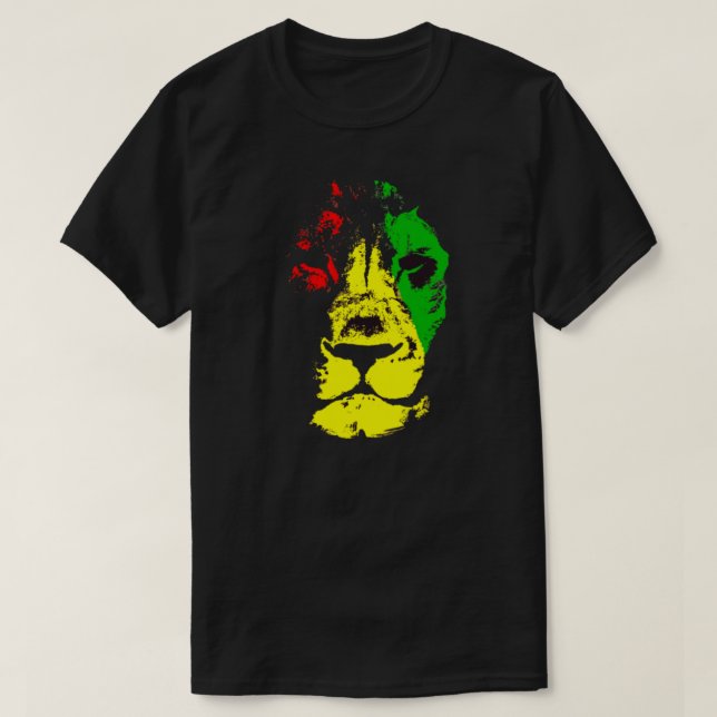 Rasta - Lion Of Judah T-Shirt (Design Front)