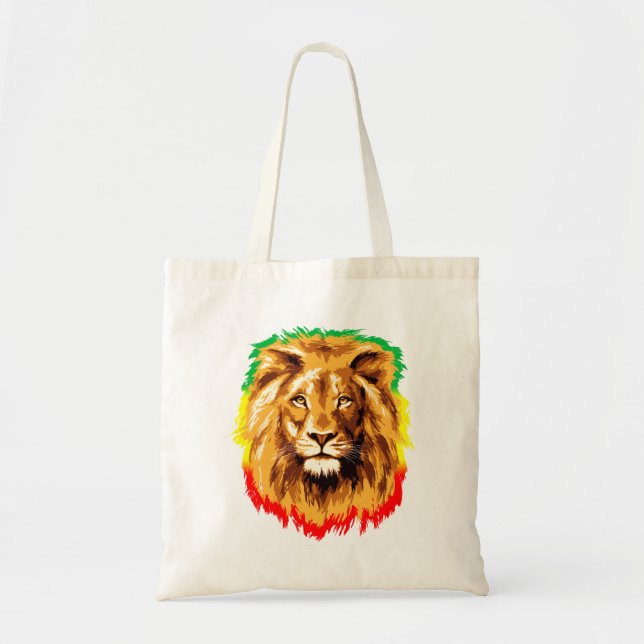 Rasta Lion of Judah Tote Bag (Front)