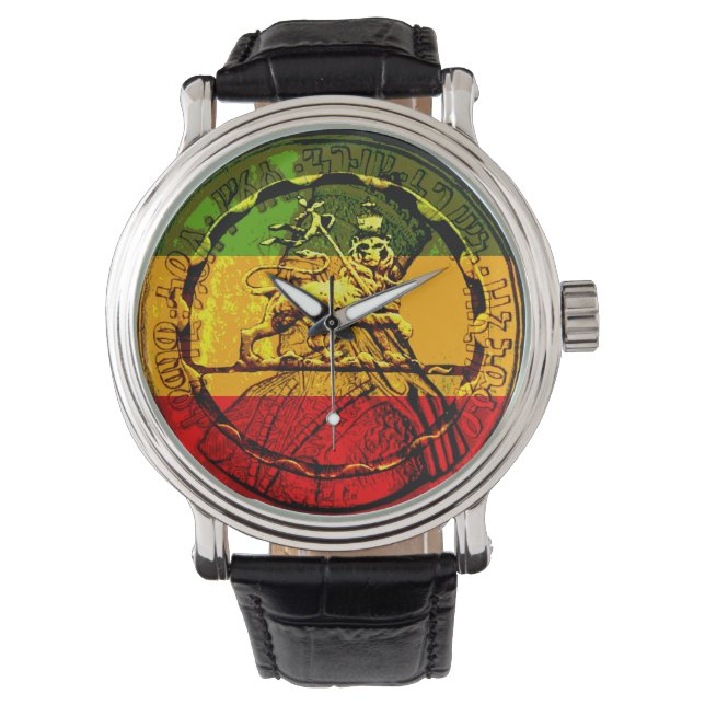 Rasta Lion of Judah Watch Assorted Designs (Front)