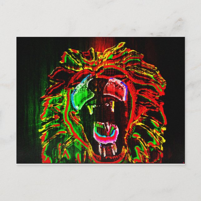 Rasta Lion Postcard (Front)