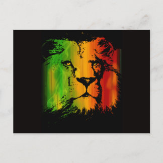 Rasta Lion Postcard