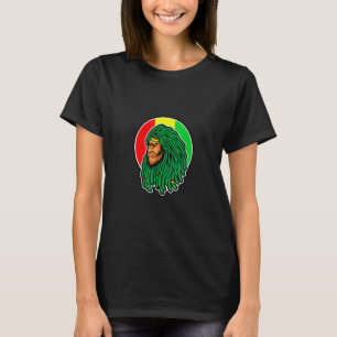 Rasta Lion Rastafari Casual Flag Top Graphic Print