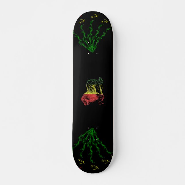Rasta Lion Skateboard (Front)