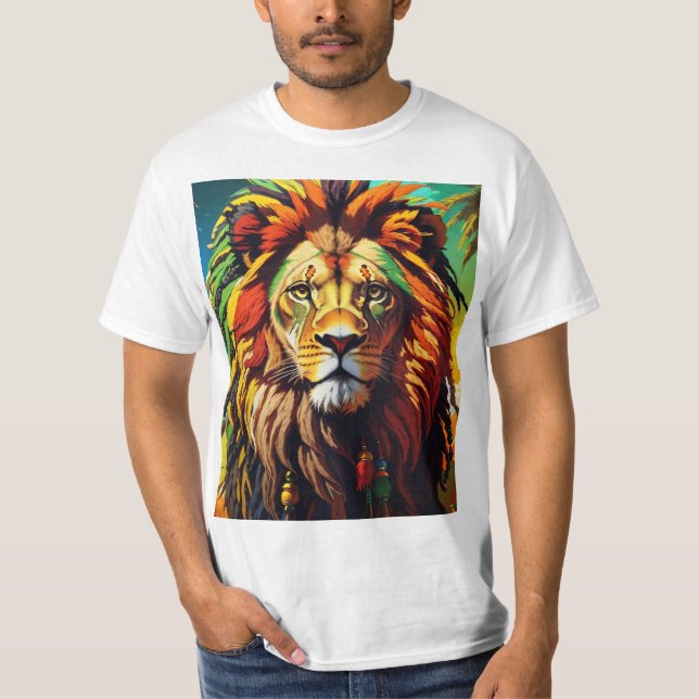 Rasta Lion T-Shirt  (Front)