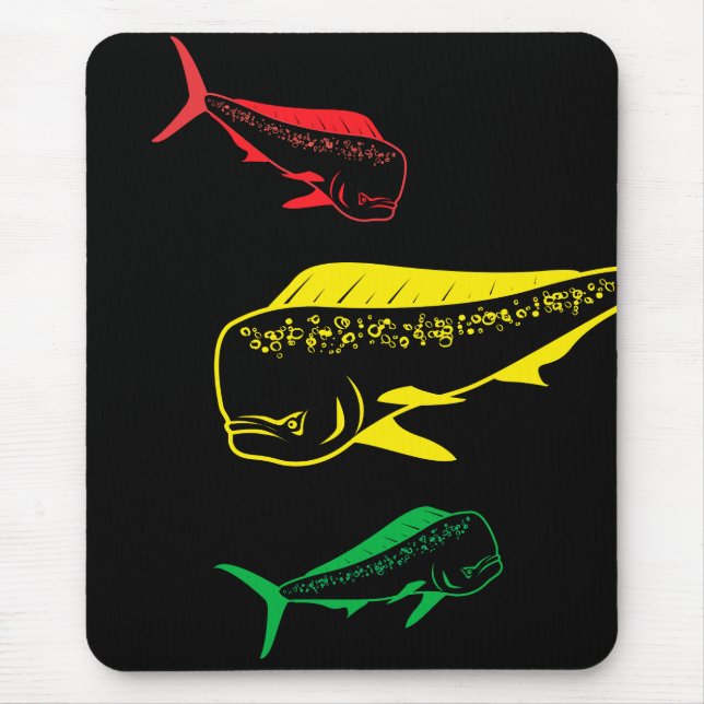 rasta mahi mouse mat (Front)