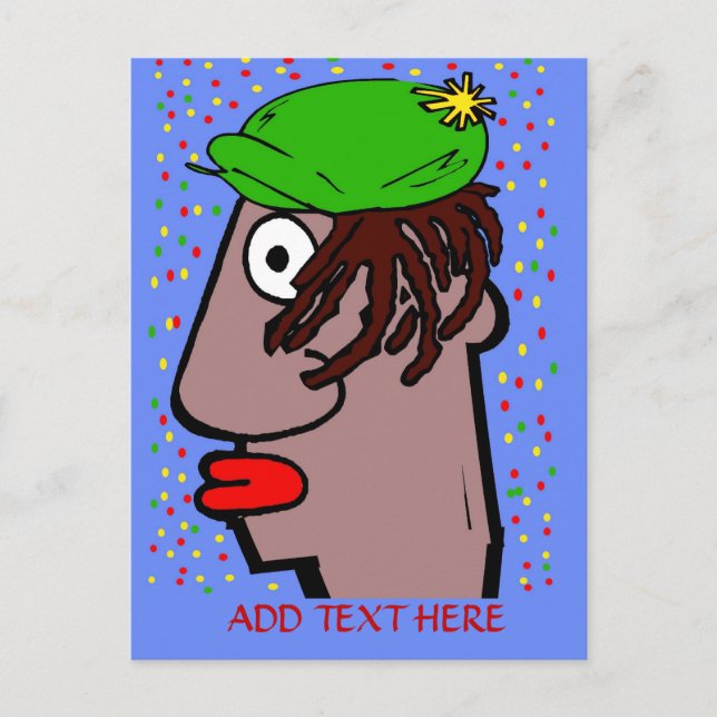 Rasta Man Postcard (Front)
