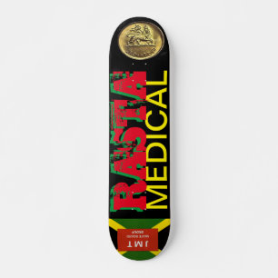RASTA MEDICAL Skateboard, 7¾" Deck Skateboard