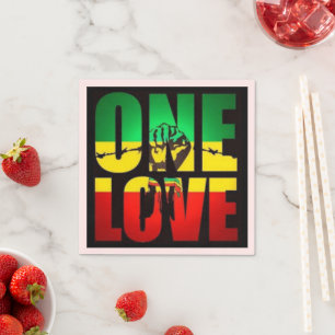 Rasta One Love T-Shirt Postcard Coffee Mug Napkin