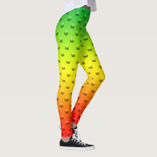 Rasta pattern leggings