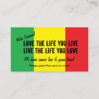 Rasta pay it forward card