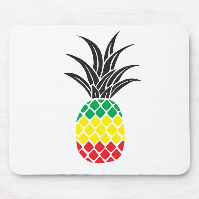 Rasta Pineapple Mousepad (Front)