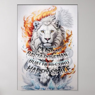 Rasta Poleman sound lion Poster