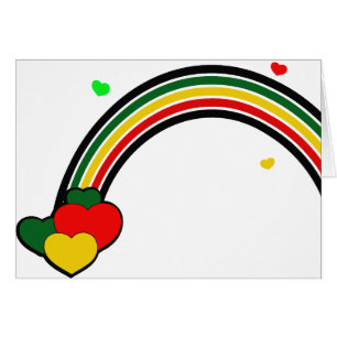Rasta Rainbow and Hearts