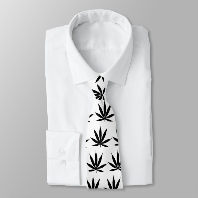 Rasta Rastafarian Reggae Jamaica Leaf Neck Tie (Tied)