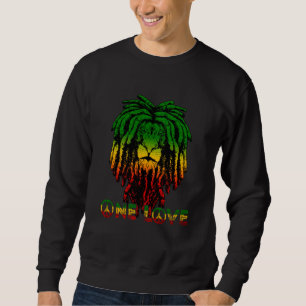 Rasta Reggae Etophian Lion Of Judah Rastafari Root Sweatshirt