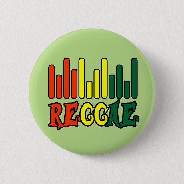 rasta reggae graffiti flag 6 cm round badge (Front)