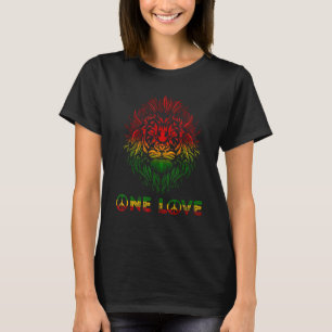Rasta Reggae Lion Of Judah Jamaica Rastafari Roots T-Shirt