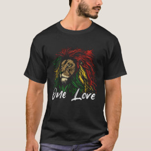 Rasta Reggae Lion Of Judah Rastafari Roots Hippie T-Shirt