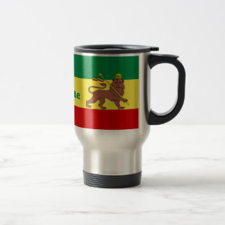 Rasta Reggae Lion of Judah Travel Mug