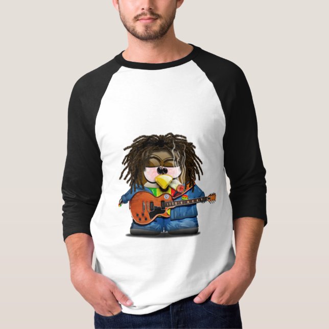 Rasta Rocker Reggae Tux T-Shirt (Front)