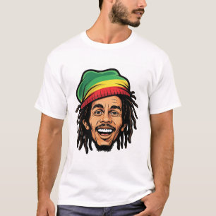 Rasta Roots & Reggae Rhythms - Iconic Bob Marley T-Shirt
